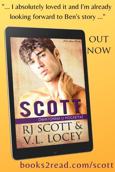 Scott, Owatonna 2, RJ Scott & VL Locey, USA Today best selling authors of Gay MM Romance