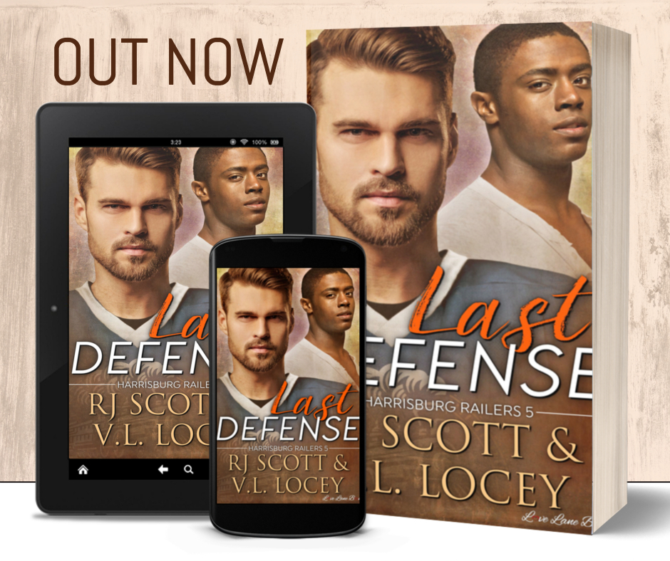 Last Defense, RJ Scott, V.L. Locey, Hockey Romance, MM Romance