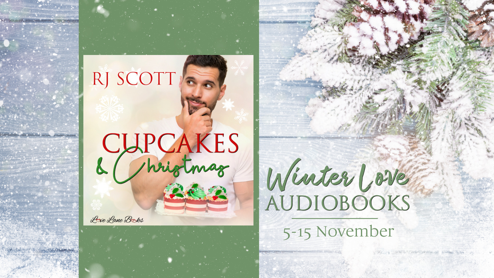 Winter Love audio RJ Scott MM Romance Author Sale on Cupcakes and Christmas