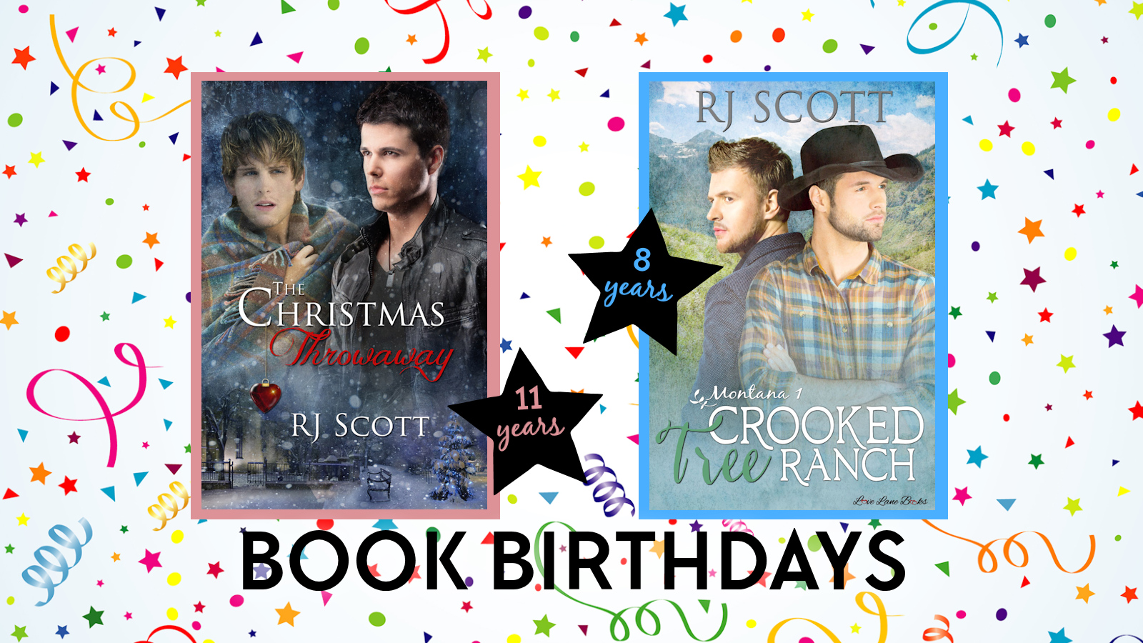 Book Birthdays MM Romance MM Christmas MM Cowboys RJ Scott