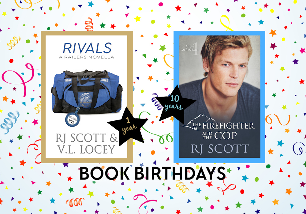 Book Birthdays MM First Responders Hockey Romance RJ Scott VL Locey