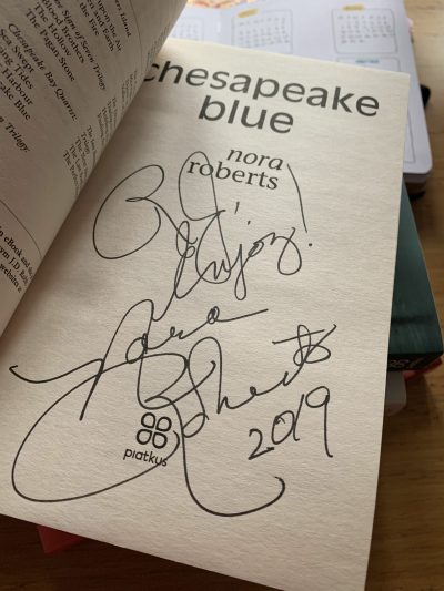 FROM A NORA ROBERTS SIGNING IN 2019 in IRELAND