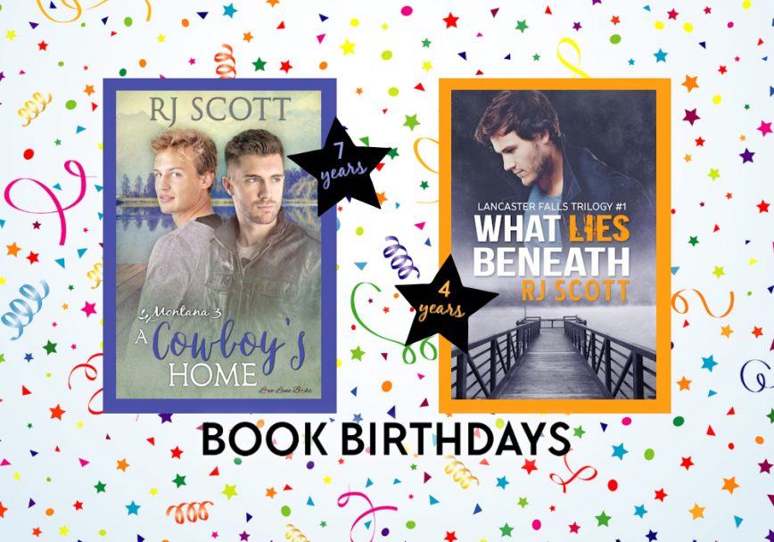 Book Birthdays MM Suspense Cowboys Romance RJ Scott