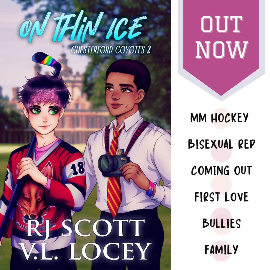 On Thin Ice RJ scott VL Locey MM Hockey Romance Young Adult 