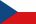 National flag of the Czech Republic in horizontal position