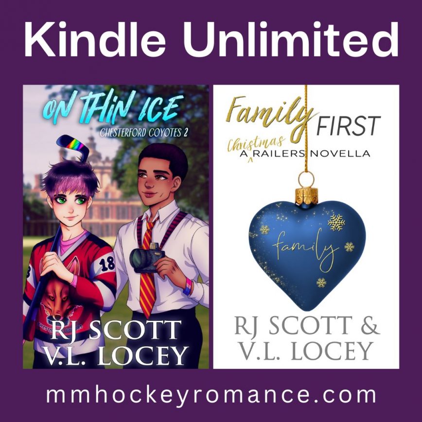 RJ Scott & VL Locey Hockey Romance